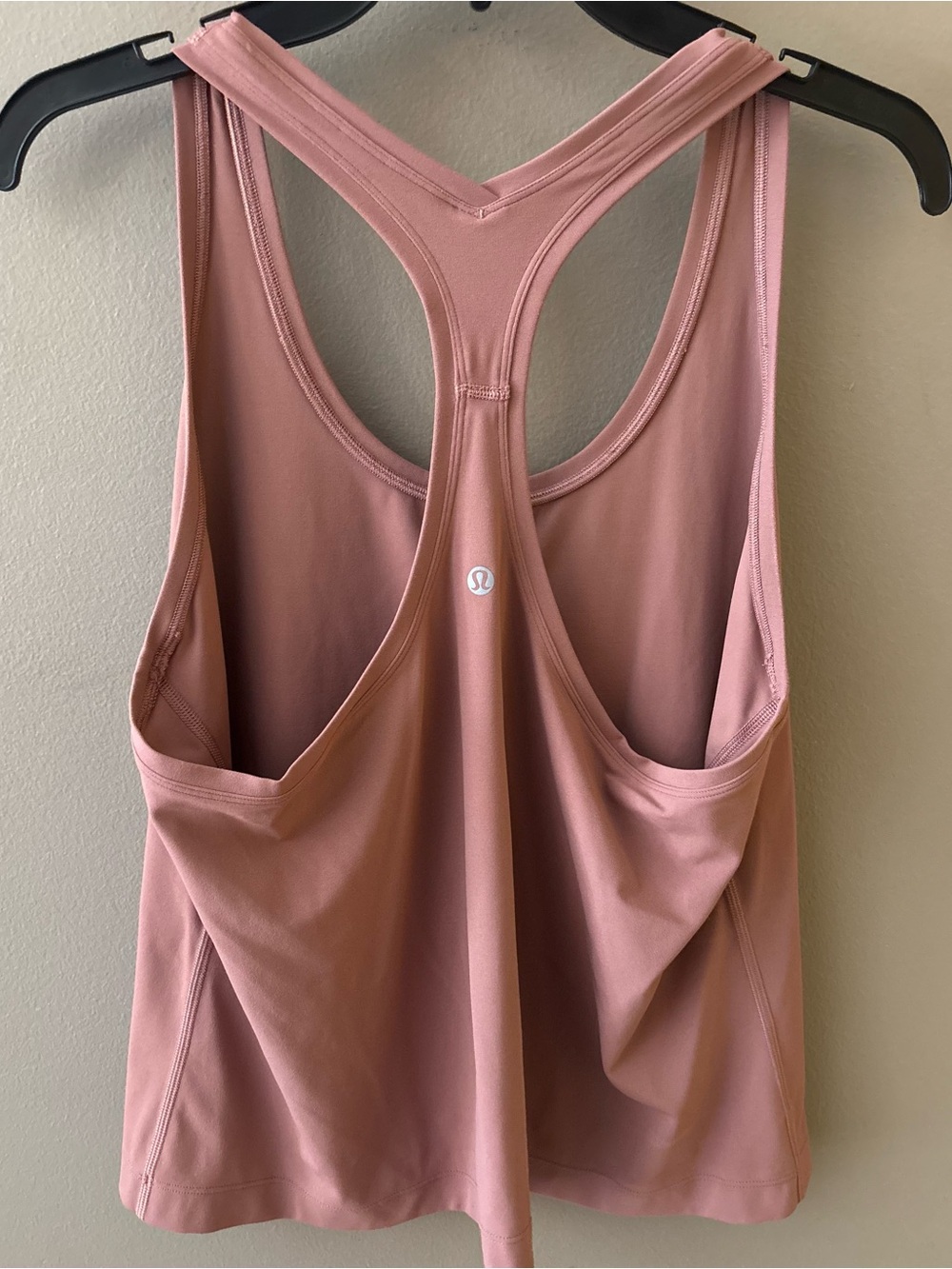 lululemon athletica Rose Mauve Racerback Tank Top Size 12